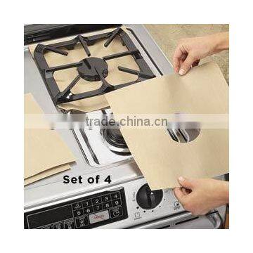 PTFE non-stick Gas Range Protectors Set of 4 gas stovetop protectors
