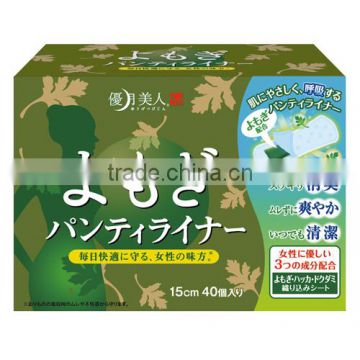 YUGETSU BIJIN Wormwood Disposable Panty liner for Women Deodorant