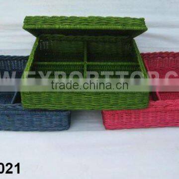 Colourful Rattan Box (www.exporttop.com)