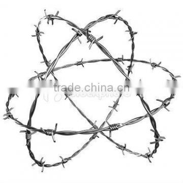 galvanized barbed wire