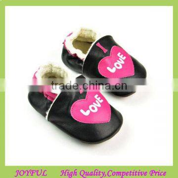 Autumn best selling new baby shoe plush fur fashion soft newborn leather baby moccasins