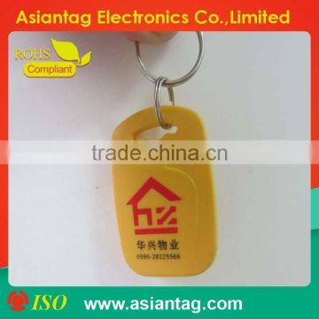 2014 active plastic cheap rfid keyfob tag for high temperature