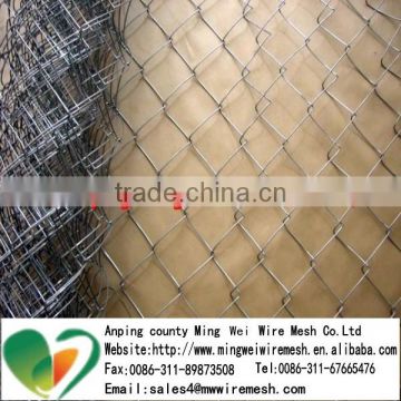 PVC coated galvanized wire chain link fence for baseball fields