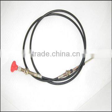 PTO drive shaft cable controls with 4 meter control cable