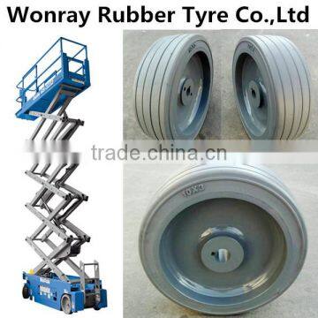 10x3 10x4 Non-Marking Tyre SCISSOR LIFT WHEEL & TIRE ASSEMBLY PART for Genie GR-12, GR-15, GR-20