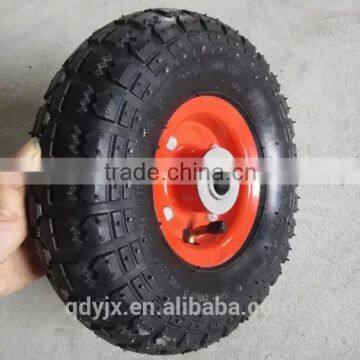 3.50-8 Pneumatic Air Wheel For Construction Wheelbarrow Solid Shaft photo-2