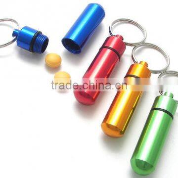 new popular pill box keyring with high quality, custom color ,custom logo,OEM orders are welcome