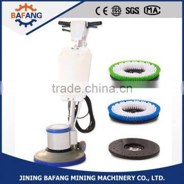 Concrete floor brushing machine