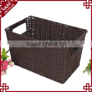 S&D laundry basket,gift basket, handmade storage basket with handle made in China