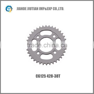 CG125 428-38T Pakistan market motorcycle sprocket colorful design