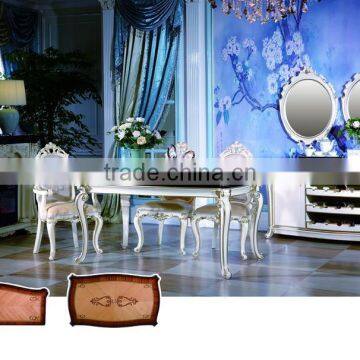 Bisini Antique Solid Wood Hand Carved Round Dining Table, Luxury Italian Dining Room Furniture, Dining Table photo-2