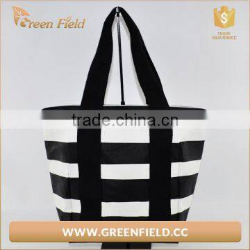 promotion washable kraft leather like paper nice print tote bags