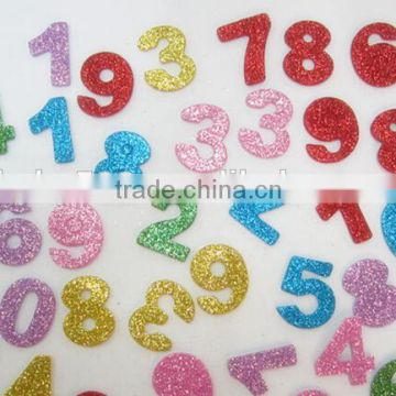 15091221 Best-selling number Glitter Foam Sticker and DIY EVA Foam Craft Stickers