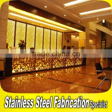 Customized Decorative Metal Restaurant Partition Screen Divider