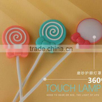Cute Lollypop Shape Table Lamp With Touch Sensor, USD Charge LED Night Light For Study photo-2