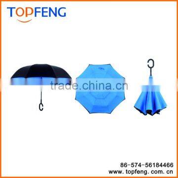 Reverse Umbrella C Hook Handle Double Layer Reverse Umbrella Double Layer Umbrella photo-5