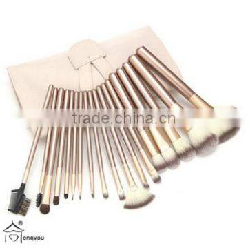 18pcs new style best rated travel personalized makeup brushes Rose Gold champagne