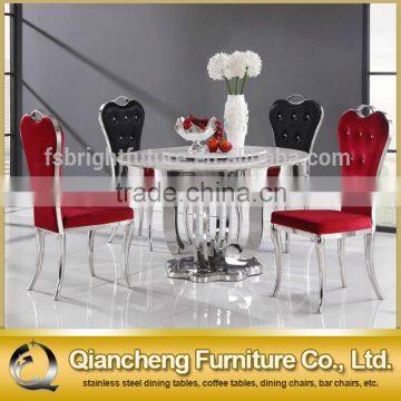 Dining Table Round Marble Slab Table Top Hotel Furniture photo-4