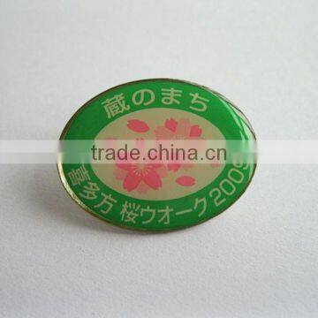 4C offset printing stainless iron badge