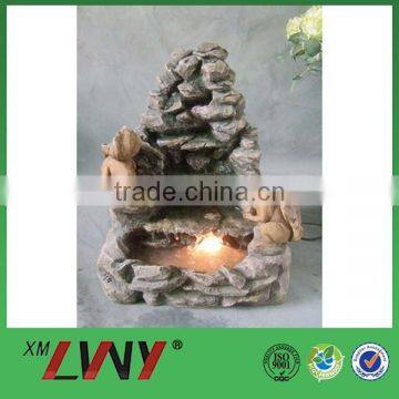 New design outdoor decoration countryside resin pool fountain