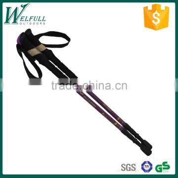Trekking walking poles with super long EVA, internal lock, anti-shock, oxidation SZ15341