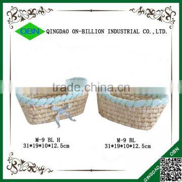 Wholesale Cheap Cute Mini Straw Basket With Bowknot photo-2