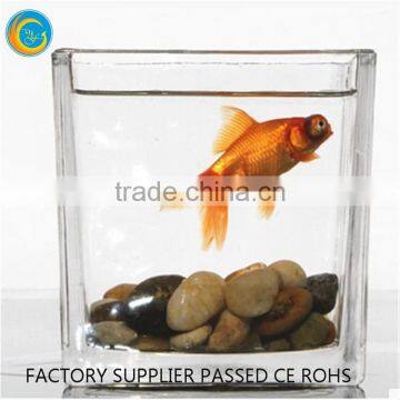 Square glass vases cheap for homedecoration