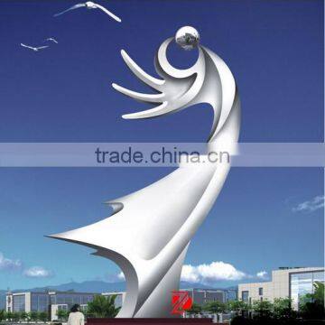 The shape of the hand tainless steel sculpture