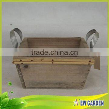 China Different Types Wooden Garden Flower Pot By Handicraft photo-3