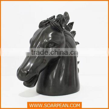 Customized Decoration Elegant Vivid Horse Head Sculpture photo-2