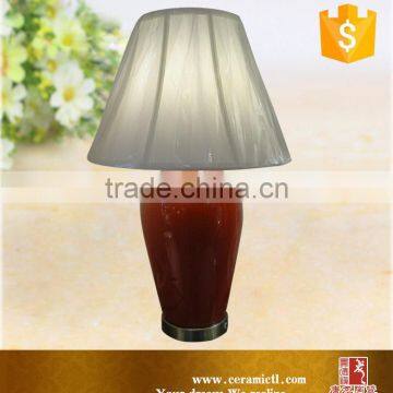 Chinese Pink Color Vintage Ceramic Table Lamps photo-2