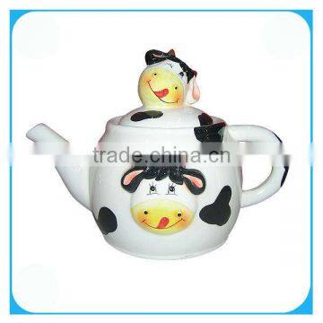 Dinner ware ceramic cow shaped teapot