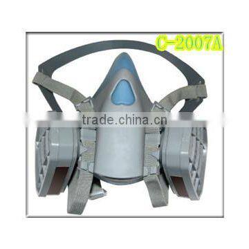 protective chemical respirator with double filter pot