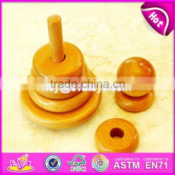 Creative Educational Baby Stacking Ring Toys Wooden Block Stacking Games for Kids W13D120 photo-5