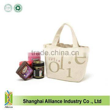 Factory Cheap Price Original Color 10OZ Canvas Small Size Handbag With Customized Logo