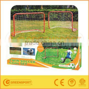 Twin Small Metal Kids Training Football Soccer Goals