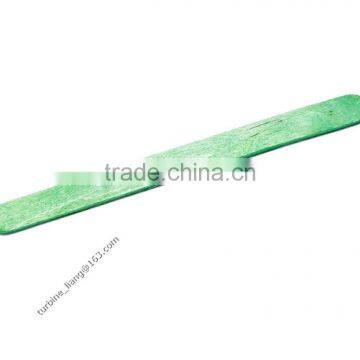 Green color wooden stick for ice cream