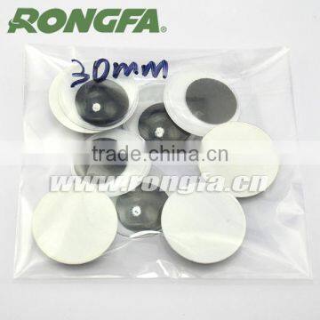 Eco-friendly White Black Plastic Wiggle Eyes Craft Moving Eyes photo-3