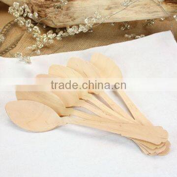 FSC Certificate Food Grade Disposable Natural Wood Material Spoon photo-3