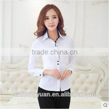 Custom Latest Style Fancy Office Ladies Chiffon Blouses photo-3