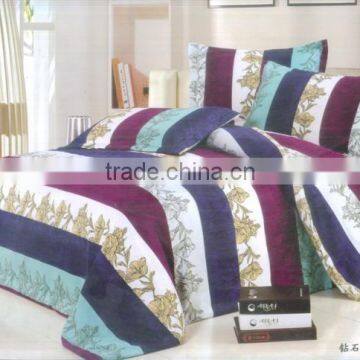 100%polyester disperse printed tiger design diamond velvet bedding set