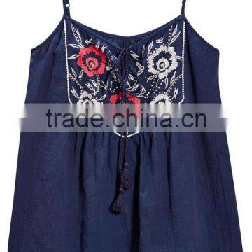2015 New Fashion Summer Floral Embroidered Cami Crop Top Vest photo-2