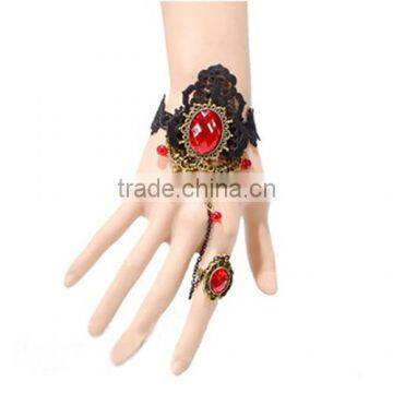 Girls lace bracelets set red diamond rose jewelry sets South Korean jewelry wholesale