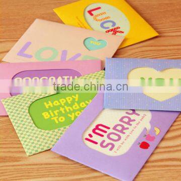 2016 Greeting card / Gift card / Christmas card Cheap Valentine's day greeting cards hot promotion 3D printing greeting cards