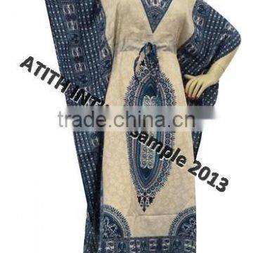 100% Polyester Printed Beachwear Kaftan photo-3
