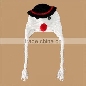Handmade Funny Newborn Baby Snowman Crochet Hat Pattern