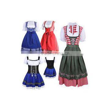 New Cheer Oktoberfest German Dirndl Fraulein Beer Maid Fancy Dress Costume Party photo-3