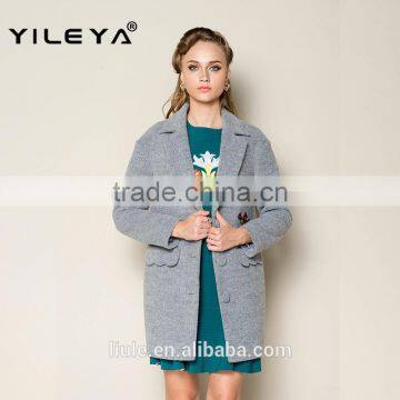 Latest Cute Thick Plain Orange Russian Winter Coat, Women Trench Coat, Ladies Office Coat photo-4