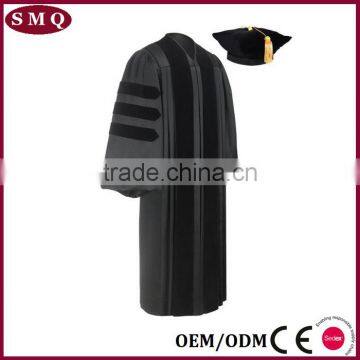 Wholesale High Quality Academic Robes Doctoral Graduation Gown photo-3