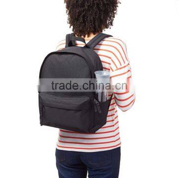 Classic Black School Backpack for Kids Picnic Out Door Bag photo-3